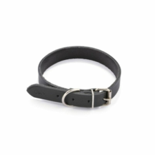  Nyakörv Bőr Fekete 30x700mm nyakörv, póráz, hám kutyáknak