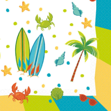Nyár Surf Party szalvéta 16 db-os 33x33 cm papírárú, csomagoló és tárolóeszköz