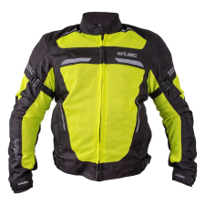  Nyári motoros kabát  W-TEC Saigair Fluo Sárga-Fekete bővített XL motoros kabát