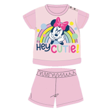  Nyári rövid ujjú pamut baba pizsama - Disney Minnie egér - világosrózsaszín - 80