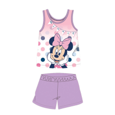 Nyári ujjatlan pamut baba pizsama - Disney Minnie egér - világoslila - 80 gyerek hálóing, pizsama