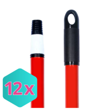  Nyél teleszkópos piros-fehér 2x150cm KARTON - 12 db takarító és háztartási eszköz