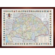 Nyír Karta A Magyar Szent Korona Országainak Közigazgatása keretes falitérkép Nyír-Karta 125x85 cm térkép