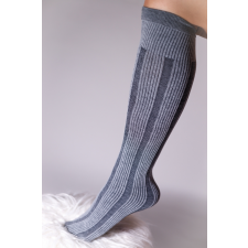  NYLON mintás térdzokni 50 DEN &#8220;TRASPARENZE AMAL&#8221; szürke női zokni