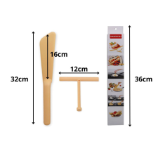  Nylon palacsintalapát beépített görgővel, sárga színben konyhai eszköz