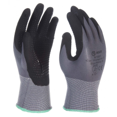 Nylon/spandex szerelőkesztyű mikro habnitril tenyérmártással (LOCUST)