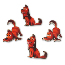  Nyomtatott dekorkarton - Grincs kutyája 4db/cs dekorációs kellék