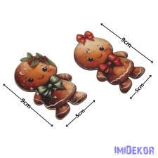  Nyomtatott dekorkarton - Mézi pár 2db/csomag dekorációs kellék