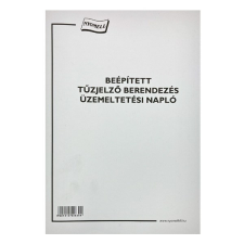 Nyomtatvány beépített tűzjelző berend. üzemelt. napló nyomtatvány