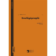 Nyomtatvány emelőgépnapló PÁTRIA 2+25 lapos A/4 álló nyomtatvány