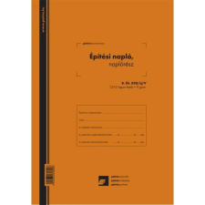 Nyomtatvány építési napló 25x3lapos +9 db 3lapos garnitúra b.éti.820/v nyomtatvány