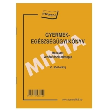 - Nyomtatvány gyermekegészségügyi kiskönyv nyomtatvány
