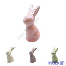  Nyuszi álló fényes 9cm - Fehér dekorációs kellék