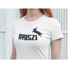  NYUSZI fehér póló egyedi ajándék