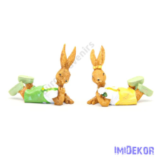  Nyuszi hasaló figura 7,5x7cm dekorációs kellék