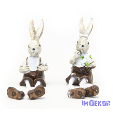  Nyuszi lógólábú figura 7cm dekorációs kellék