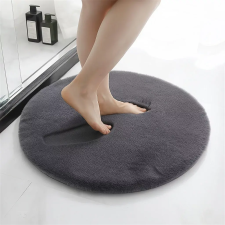 Nyuszi vajpuha Fürdőszoba szőnyeg Antracit Kerek 80cm lakástextília