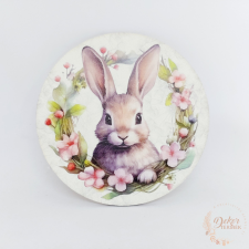  Nyuszifejes koszorú - nagy tábla dekorációs kellék