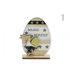  Nyuszis dekoráció Boldog Húsvétot 18cm 064265 - Húsvéti Dekoráció dekoráció