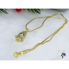  Nyuszis medálos gyermek nyaklánc -14K nyaklánc