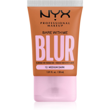 NYX Professional Makeup Bare With Me Blur Tint hidratáló alapozó árnyalat 12 Medium Dark 30 ml smink alapozó