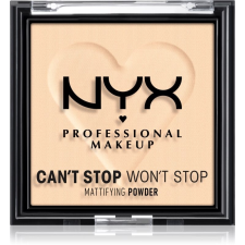 NYX Professional Makeup Can't Stop Won't Stop Mattifying Powder mattító púder árnyalat 01 Fair 6 g arcpúder