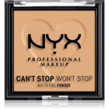 NYX Professional Makeup Can't Stop Won't Stop Mattifying Powder mattító púder árnyalat 05 Golden 6 g arcpúder