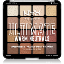 NYX Professional Makeup Ultimate Shadow Palette szemhéjfesték árnyalat Warm Neutrals 16x0,8 g szemhéjpúder