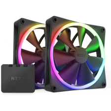 NZXT F140 RGB fekete 2 darabos szett hűtés