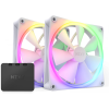 NZXT F140 RGB Twin Pack fehér 2 darabos szett vezérlővel