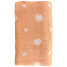 O.B Designs OB Designs Daisy Print muszlin pelenka - Peach mosható pelenka