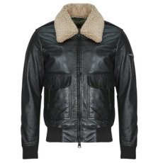 OAKWOOD Bőrkabátok  GENNARO (removable collar) Fekete EU L