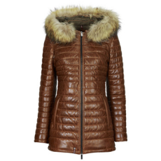 OAKWOOD Steppelt kabátok POPPING (removable raccoon fur) Barna EU L