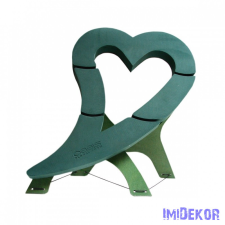  Oasis Bioline mini swing ferdített csúcsú szív kitámasztós 80x60x5,5cm dekorációs kellék