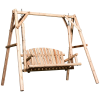 Oasom Hintaágy 2 személyes tömör fa kerti bútor 187x137x170 cm