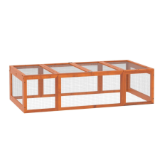 Oasom Kültéri ketrec kisállatoknak csuklós tetővel fenyőfa 180x90x48 cm baromfiház tyúkól ketrec, szállítóbox rágcsálóknak