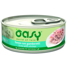 Oasy Cat Konzerv Natural Tuna&Shrimp 70g macskaeledel