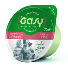 Oasy Cat Tálka More Love Tuna&Shrimp 70g macskaeledel