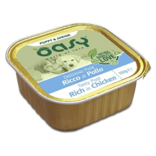 Oasy Dog Alutálka Tasty Paté Puppy&Junior Chicken 150g kutyaeledel
