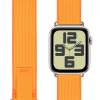  OBAL:ME Apple Watch 42/44/45/49mm szilikon szíj, M-L, narancs