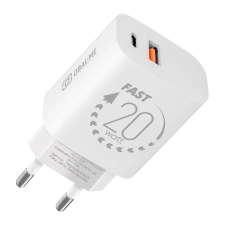 OBAL:ME OBAL:ME fali töltő USB-A + USB-C 20W fehér mobiltelefon, tablet alkatrész