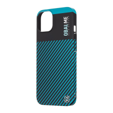 OBAL:ME OBAL:ME Flossy Stripes tok Apple iPhone 13 készülékhez fekete/türkiz tok és táska