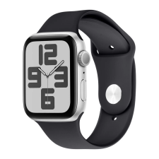 OBAL:ME szilikon szíj Apple Watch 42-49mm M-L készülékhez fekete (906340) okosóra kellék