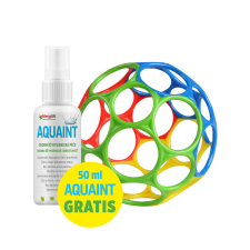 Oball Játék Oball™ Classic 10 cm mix színek 0hó + AQUAINT 50 ml készségfejlesztő