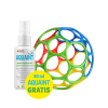 Oball OBALL Hračka Oball™ Classic 10 cm mix farieb 0m+AQUAINT 100% ekologická čistiaca voda 50 ml