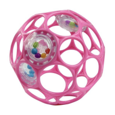 Oball Rattle csörgős labda, rózsaszín, 10cm, 0m+ készségfejlesztő