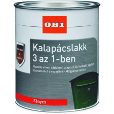 OBI alumíniumszürke fényű kalapácslakk 3 az 1-ben 375 ml zománcfesték