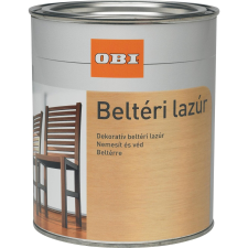 OBI beltéri lazúr natúr fehér 750 ml favédőszer és lazúr
