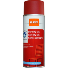 OBI lakkspray színes selyemfényű tűzpiros 400 ml aeroszolos termék