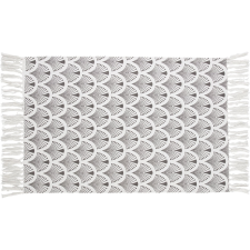 OBI pamut szőnyeg mintás fehér-szürke 60 cm x 90 cm lakástextília